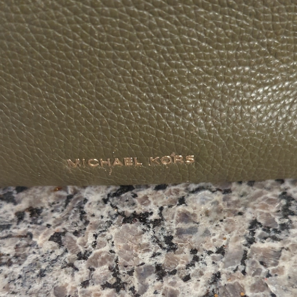 Michael Kors Olive Leather Satchel - Picture 3 of 8